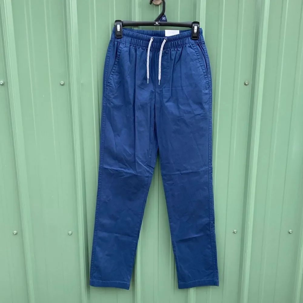 Men's E-Waist Chino Casual Comfy Cotton Pants Size XS